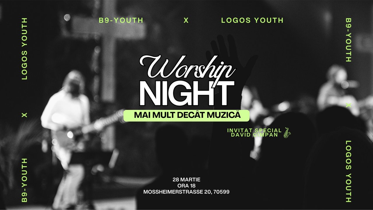 Eveniment de închinare cu tinerii